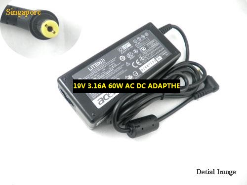 *Brand NEW* ACER 25.10064.04 19V 3.16A 60W AC DC ADAPTHE POWER Supply